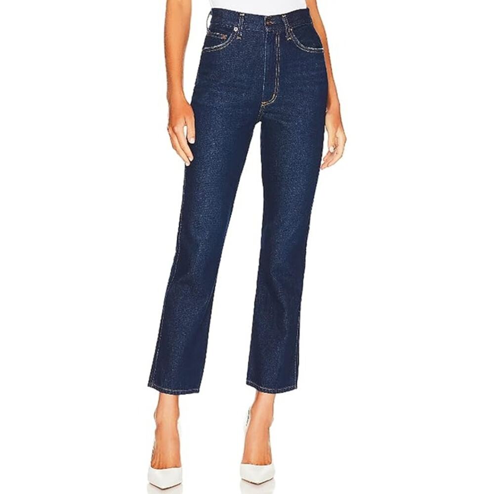 AGOLDE Women's Pinch Waist Kick Flare Jeans, Radio,‎ Blue, 26